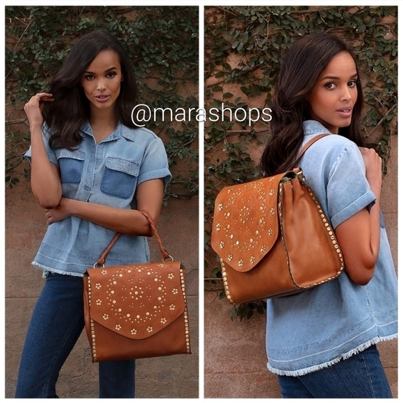 Patricia Nash Cazorla Flap Backpack Garment Washed - Picture 1 of 9